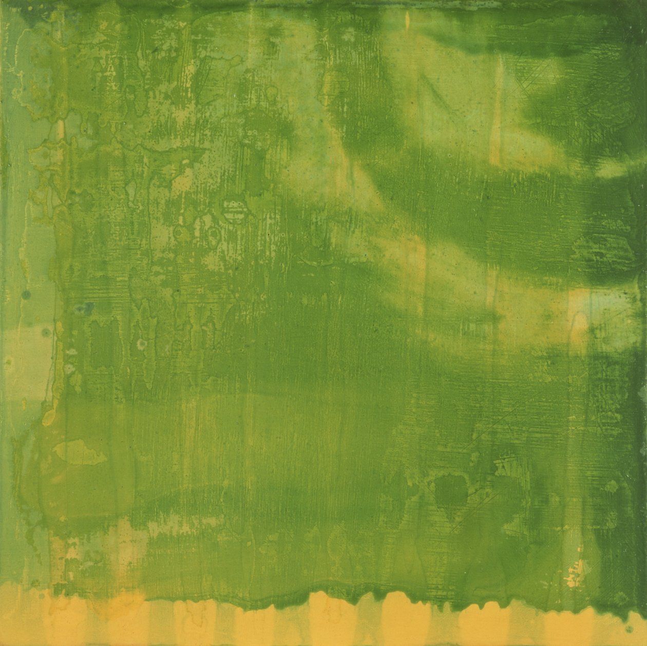 Bluerine Green, 1997 (olja och glasyr på gessobräda) av Charlotte Johnstone