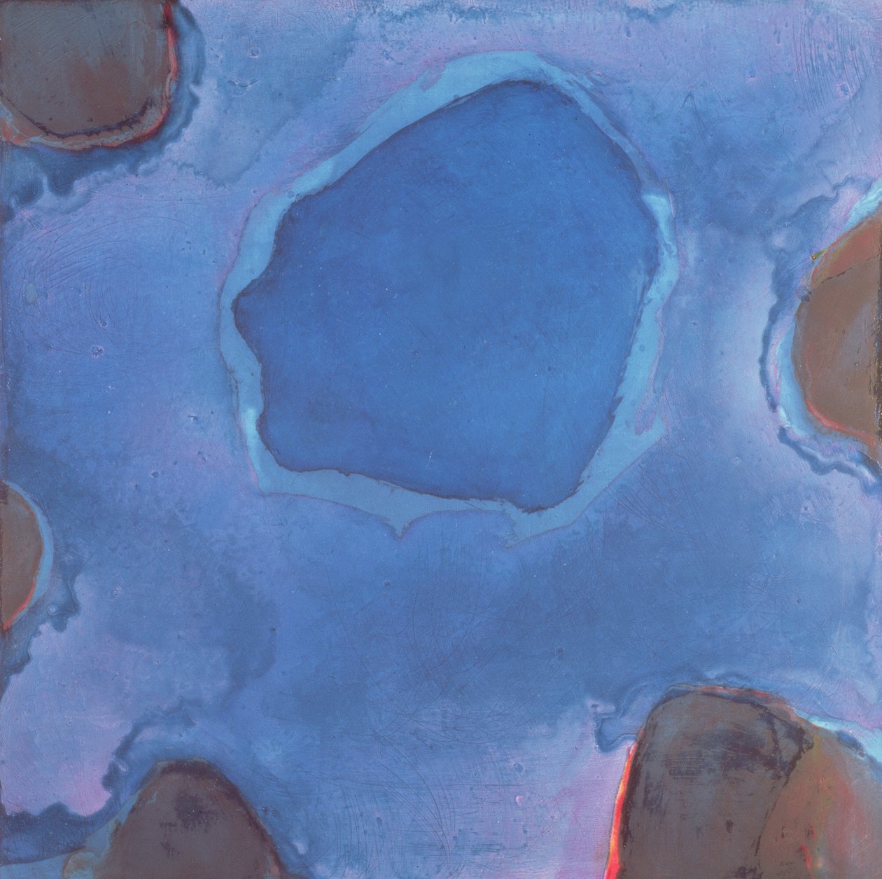 Friesian Blue, 1997 (olja och glasyr på gessobräda) av Charlotte Johnstone