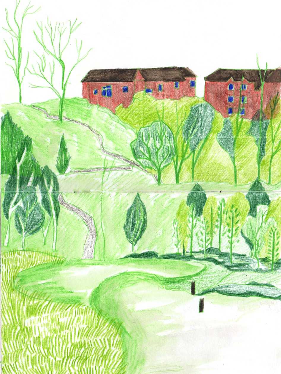 Golfbana, 2021 av Charlotte Orr