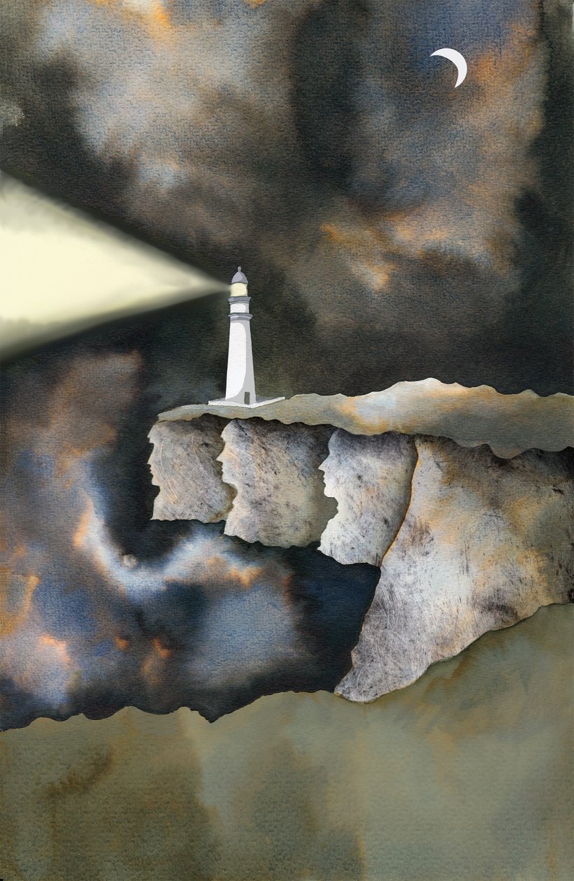The Lighthouse, 2013 (bläck och digitalt) av Charlotte Orr