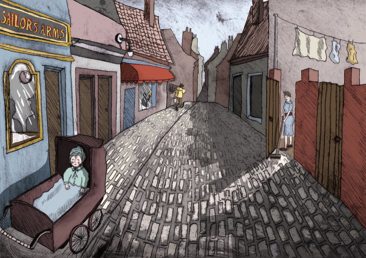 Under Milk Wood, 2013 (torrpunktsetsning och digital) av Charlotte Orr