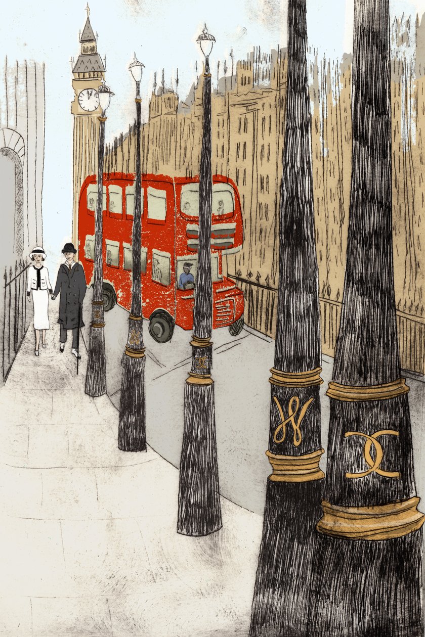 Westminster Love, 2014 (torrpunktsetsning och digital) av Charlotte Orr