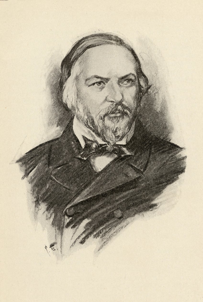 Mikhail Glinka (1804-57) illustration från "The Lure of Music" av Olin Downes, 1922 av Chase Emerson