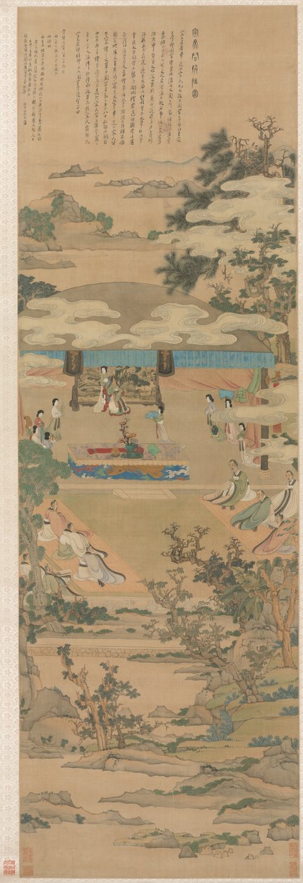 Lady Xuanwen ger instruktioner om Zhou-riterna av Chen Hongshou