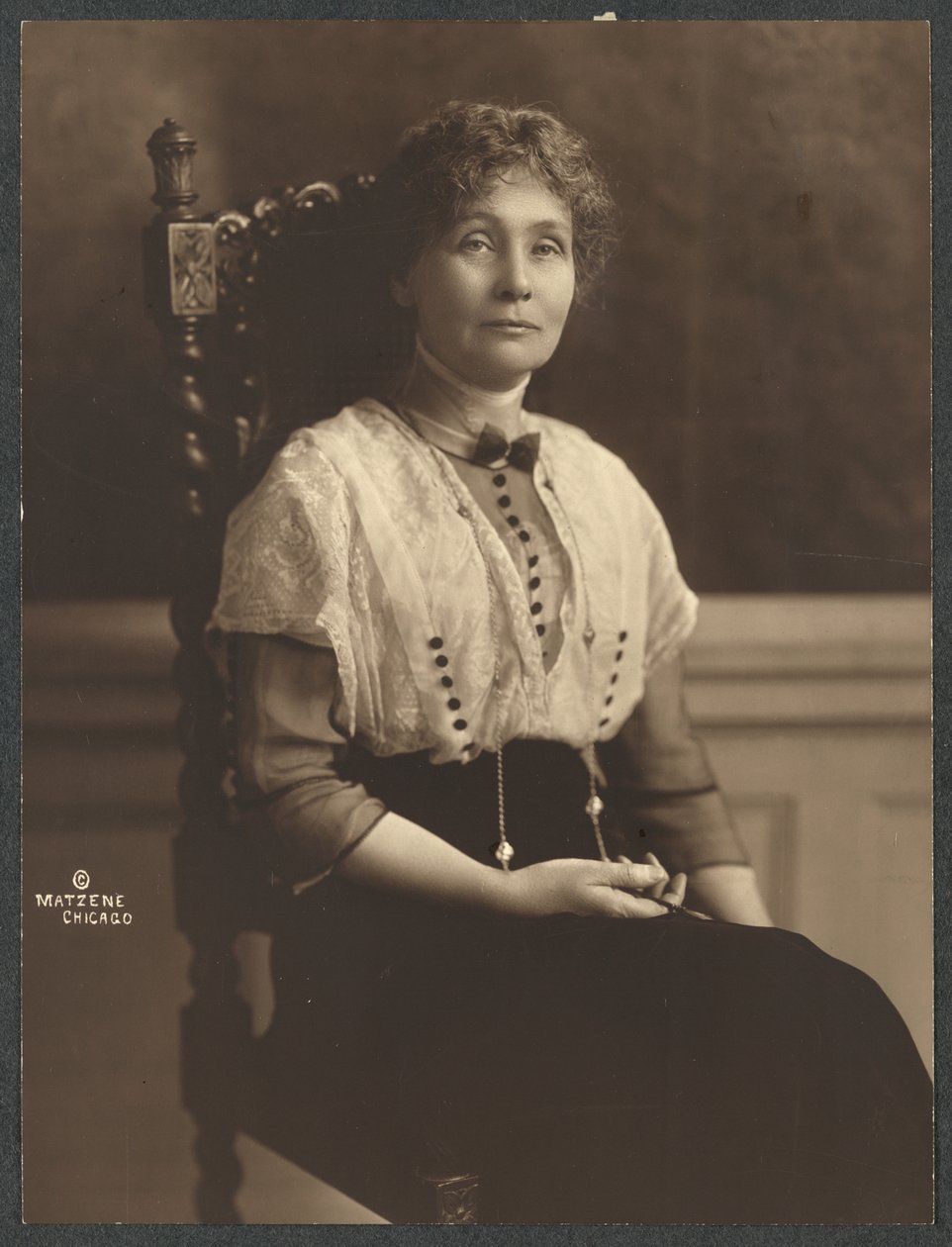 Emmeline Pankhurst av Chicago Matzene Studio