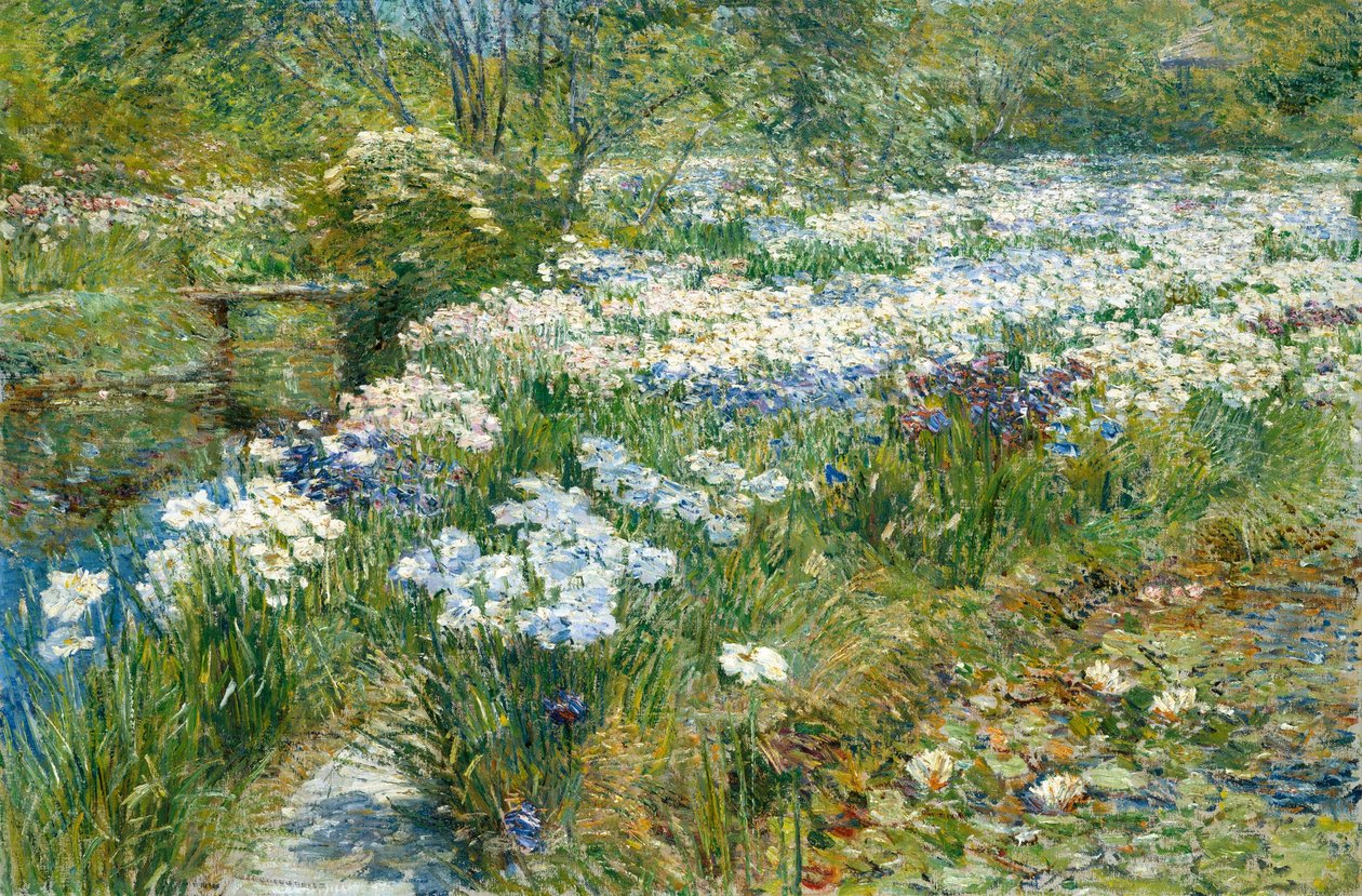 The Water Garden  av Childe Hassam