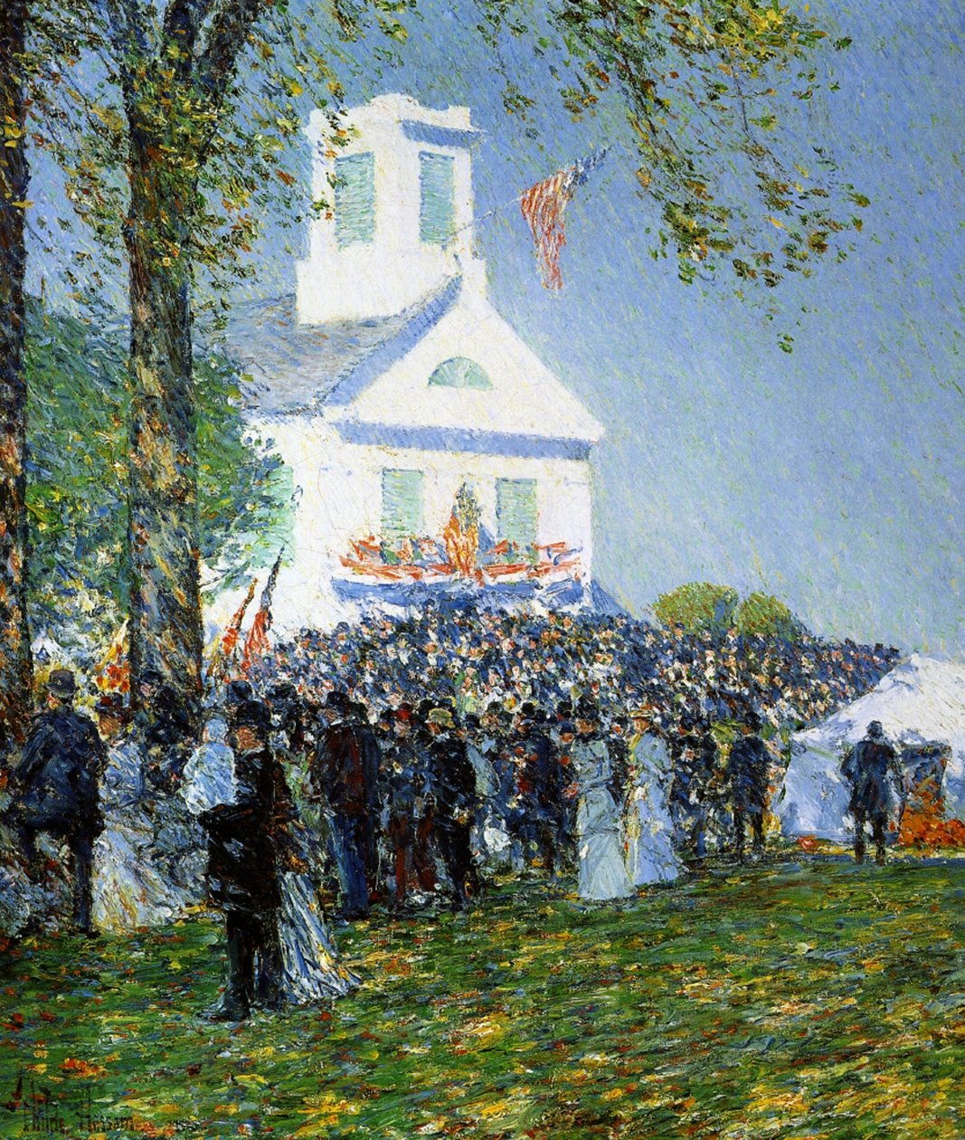 En amerikansk Country Fair av Childe Frederick Hassam