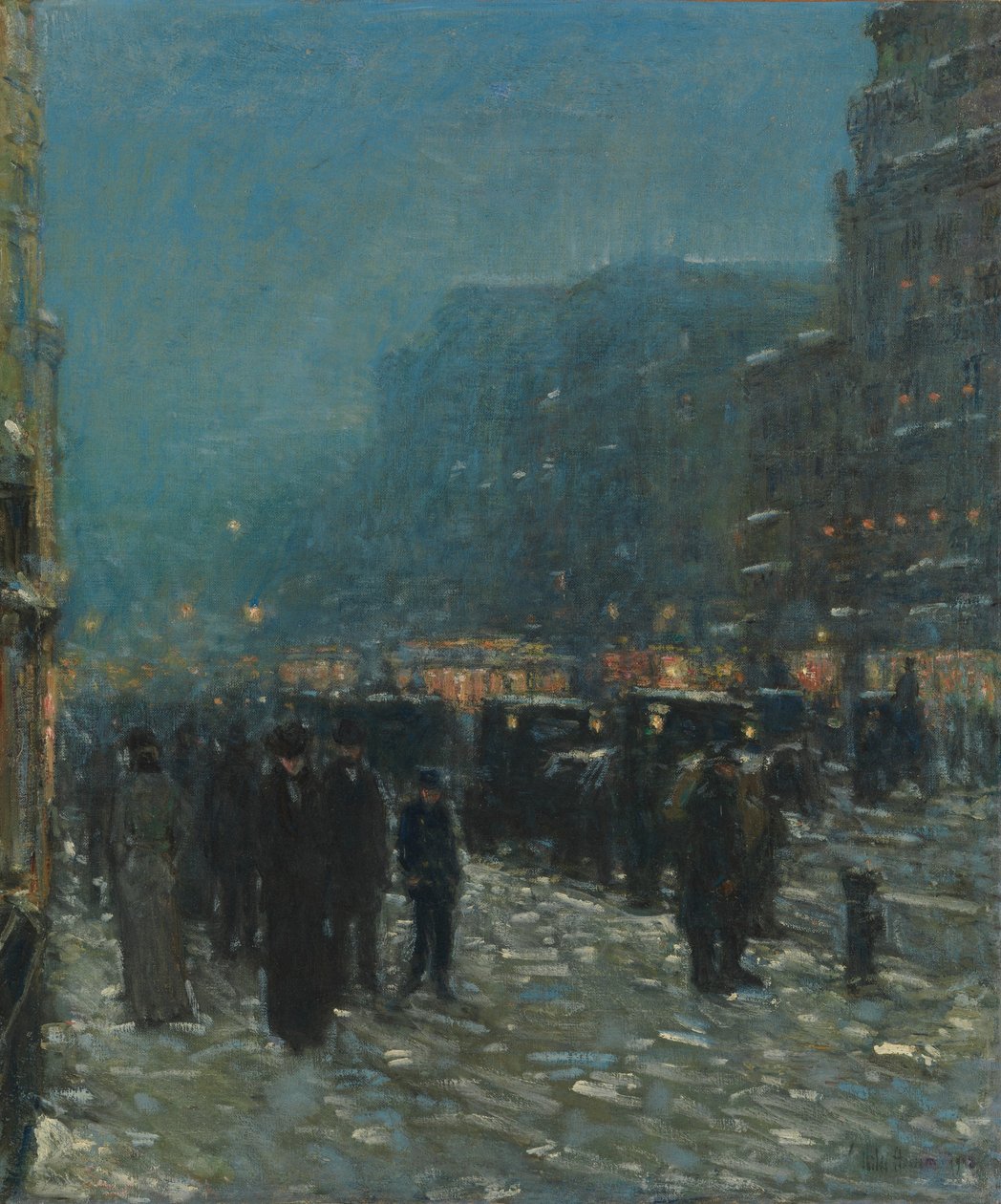 Broadway och 42nd Street av Childe Frederick Hassam