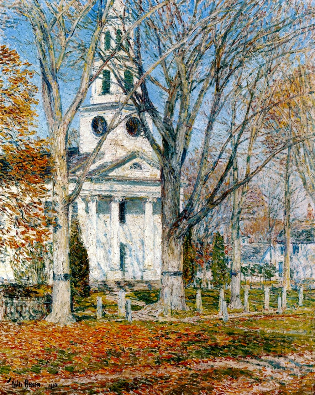 Kyrkan vid Old Lyme av Childe Frederick Hassam