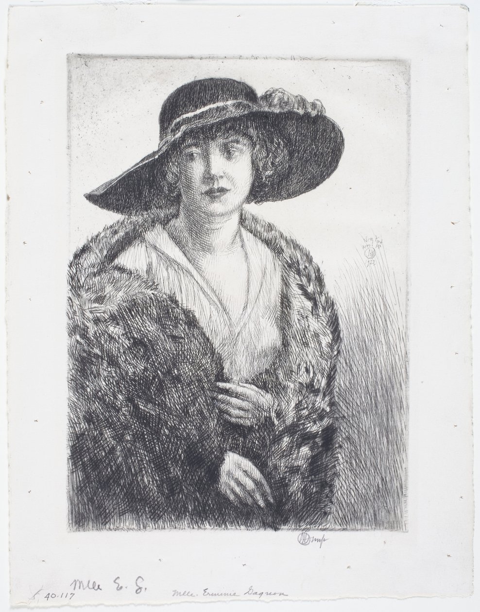 Miss Erminie Gagnon av Childe Frederick Hassam
