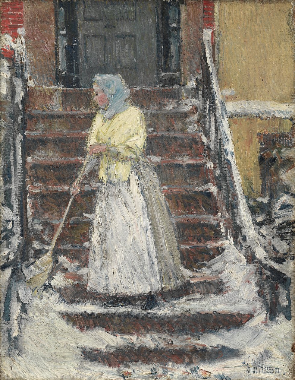 Svepande snö av Childe Frederick Hassam