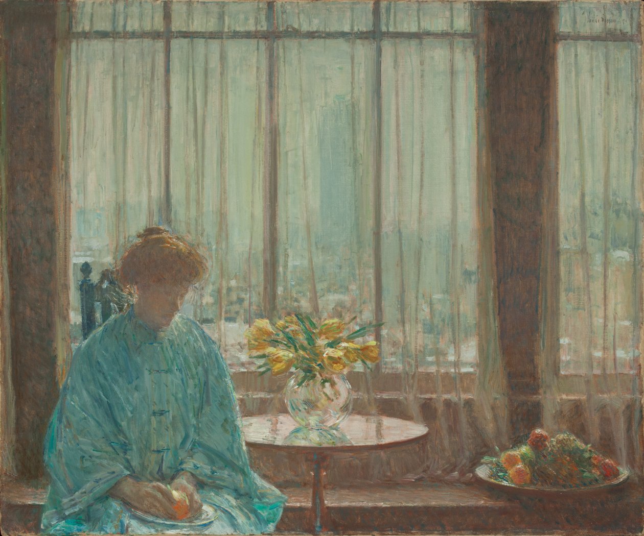 Frukostrummet, vintermorgon av Childe Frederick Hassam