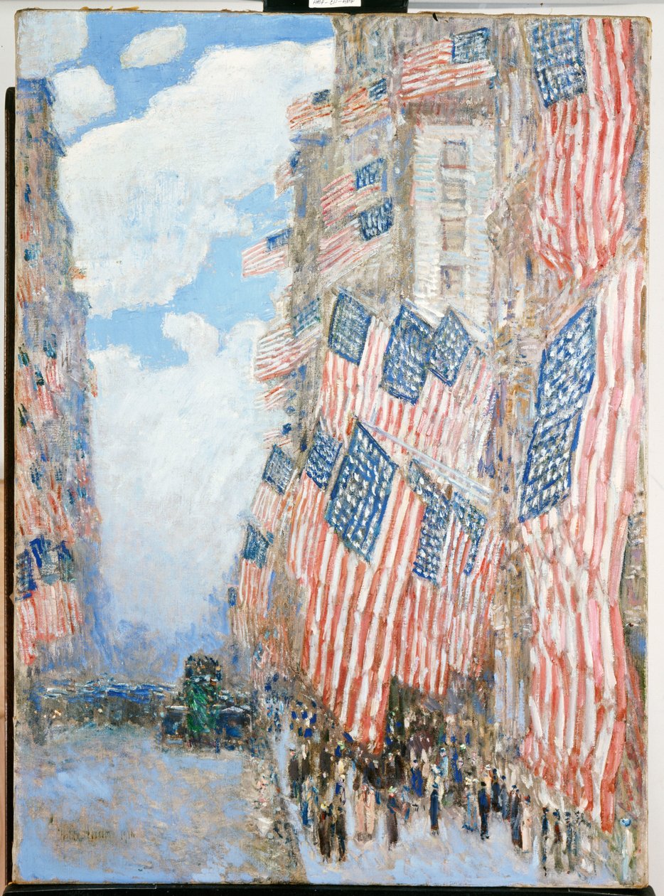 Den fjärde juli av Childe Frederick Hassam