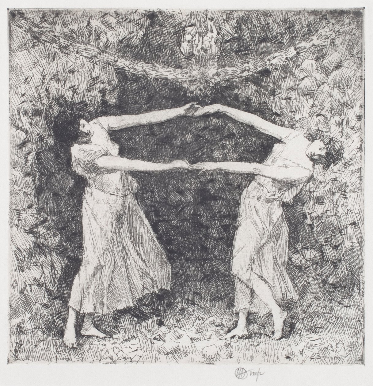 Laurel Dansen av Childe Frederick Hassam
