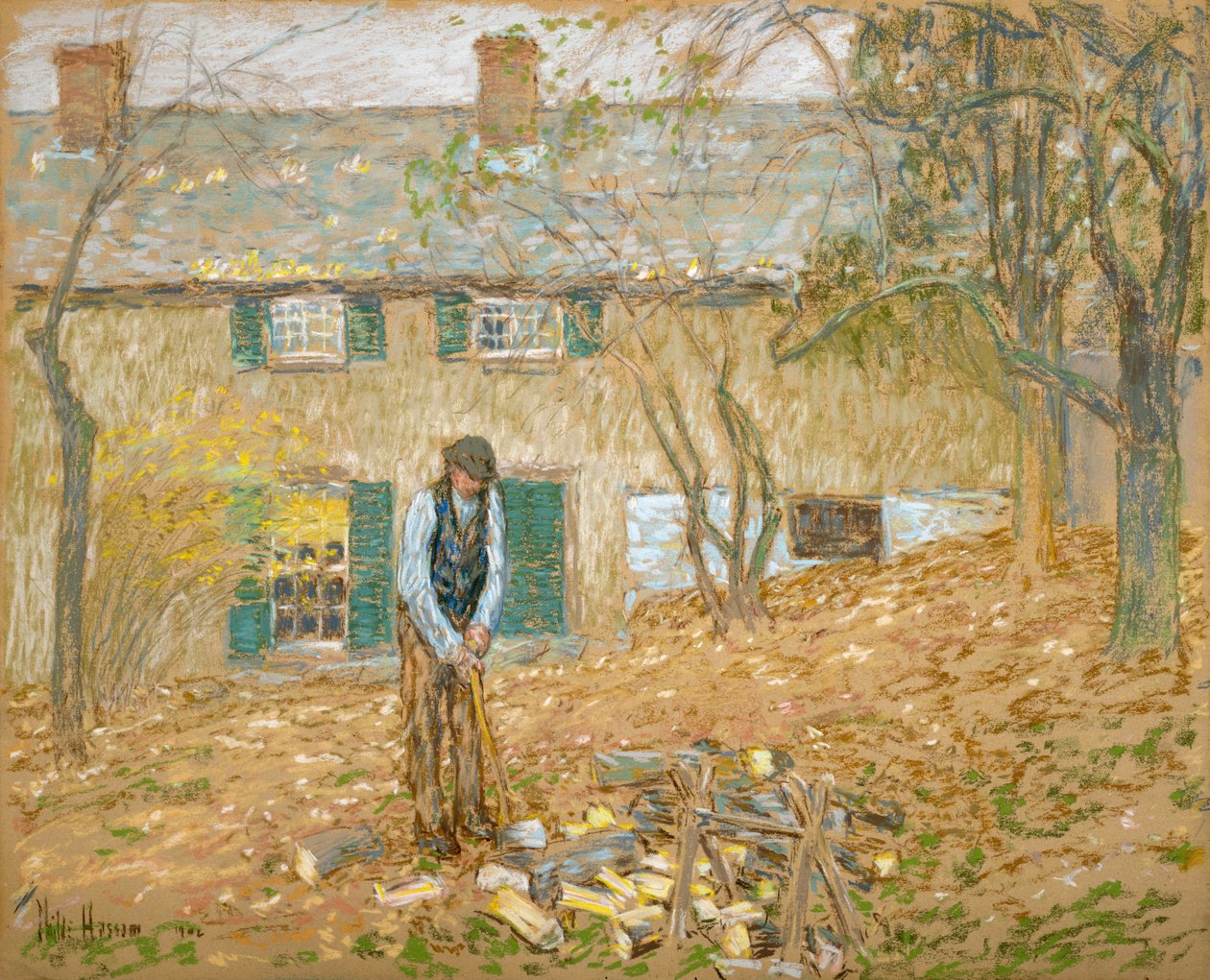 Vedhuggare av Childe Frederick Hassam