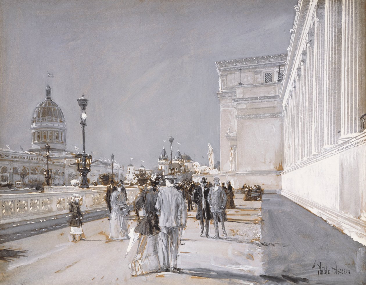 Världsutställningen, Chicago av Childe Frederick Hassam