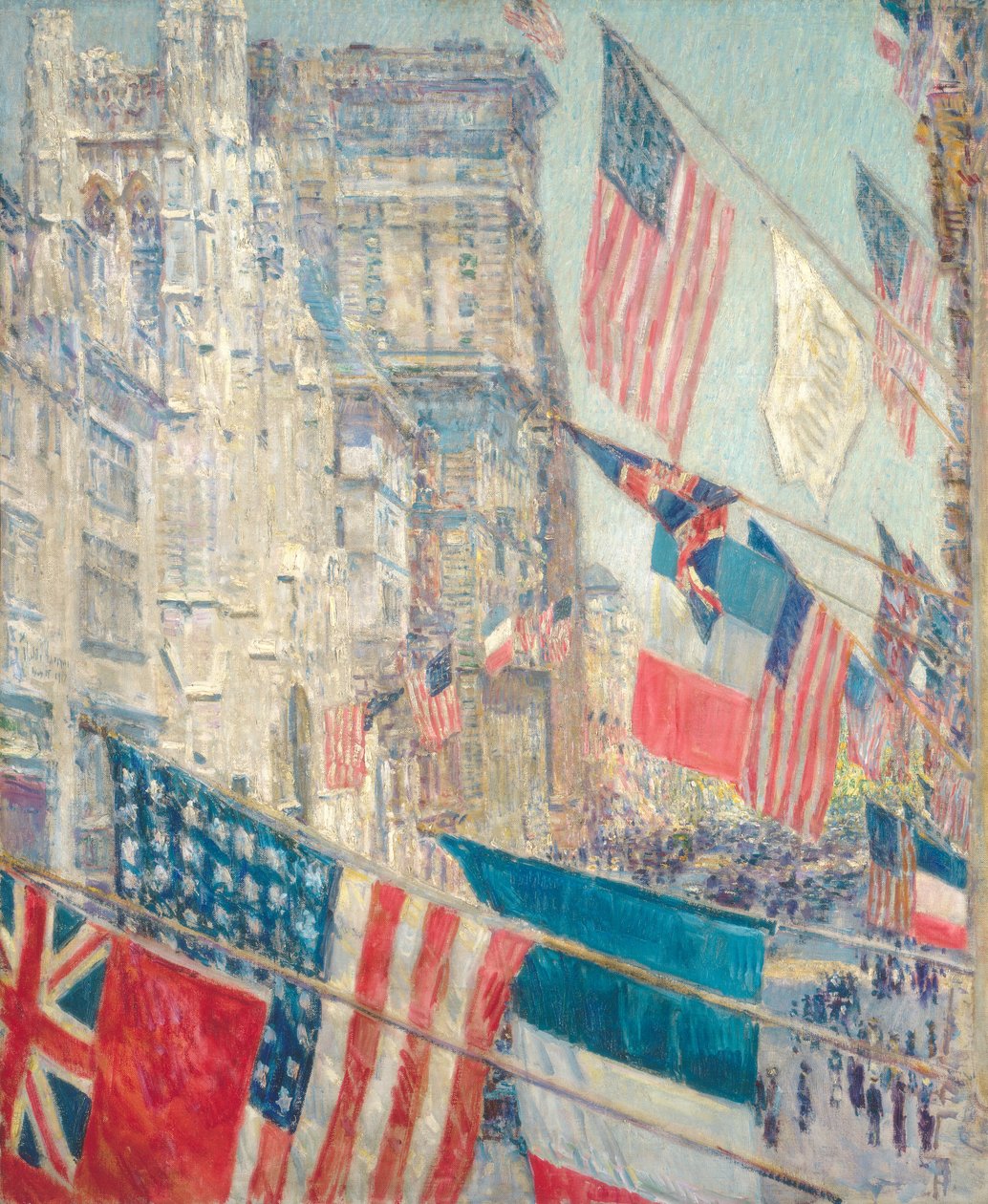 Allierades dag, maj 1917 av Childe Hassam