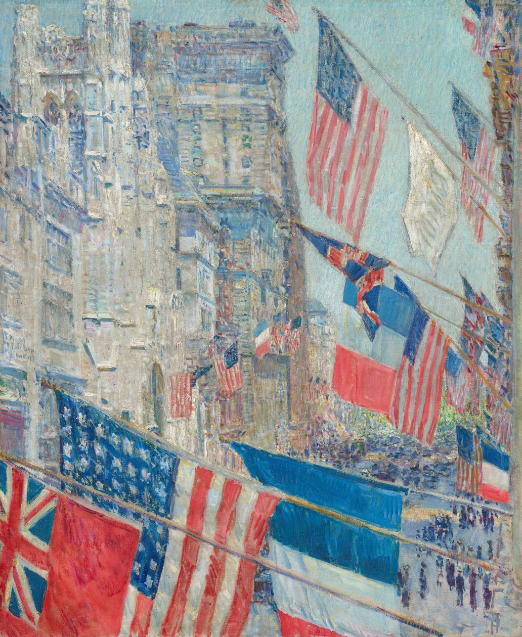 Allierades dag, maj 1917 av Childe Hassam
