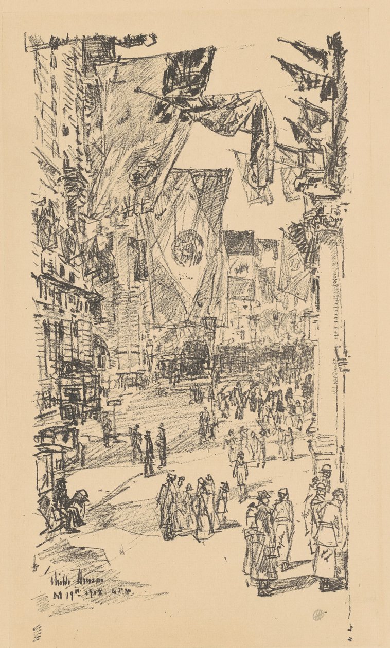 Allierades Avenue av Childe Hassam