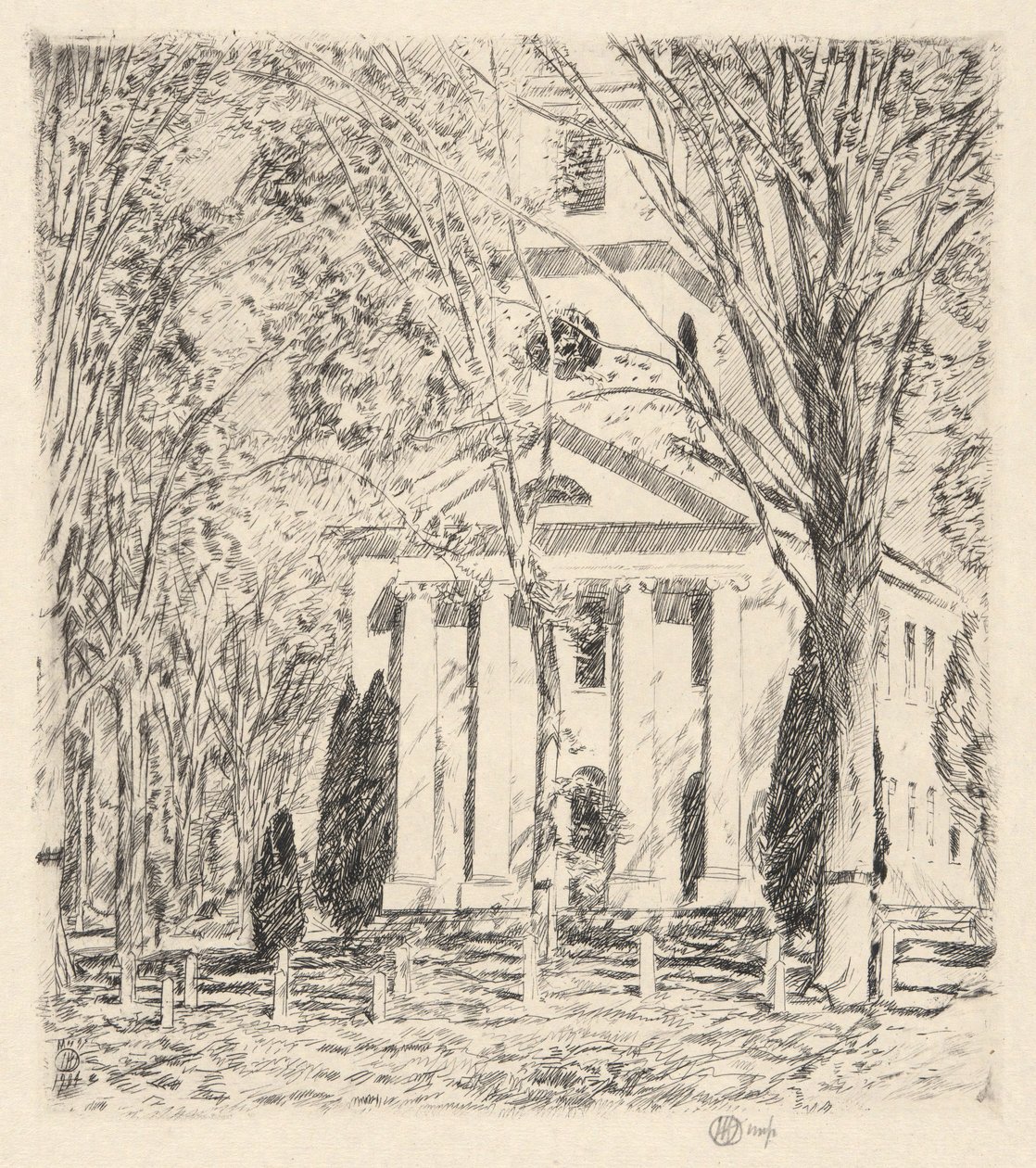 Kyrkan i Old Lyme, 1924 av Childe Hassam
