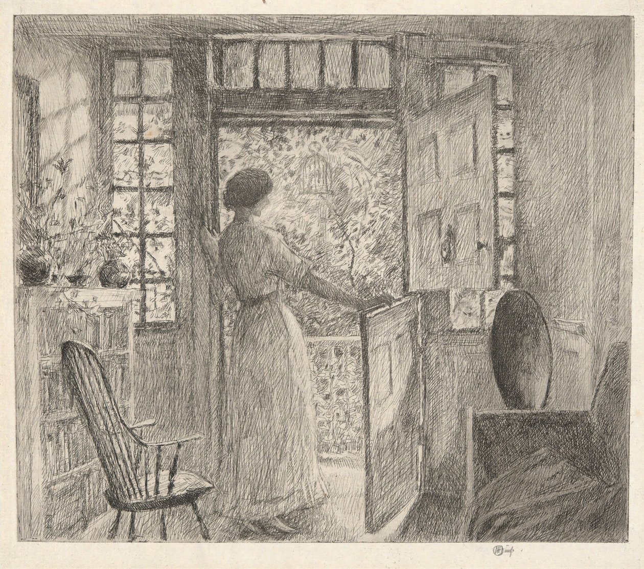 Dutch Door av Childe Hassam