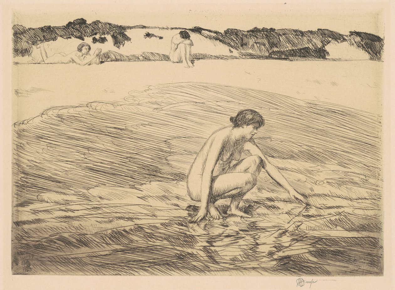 Högvatten, Montauk av Childe Hassam
