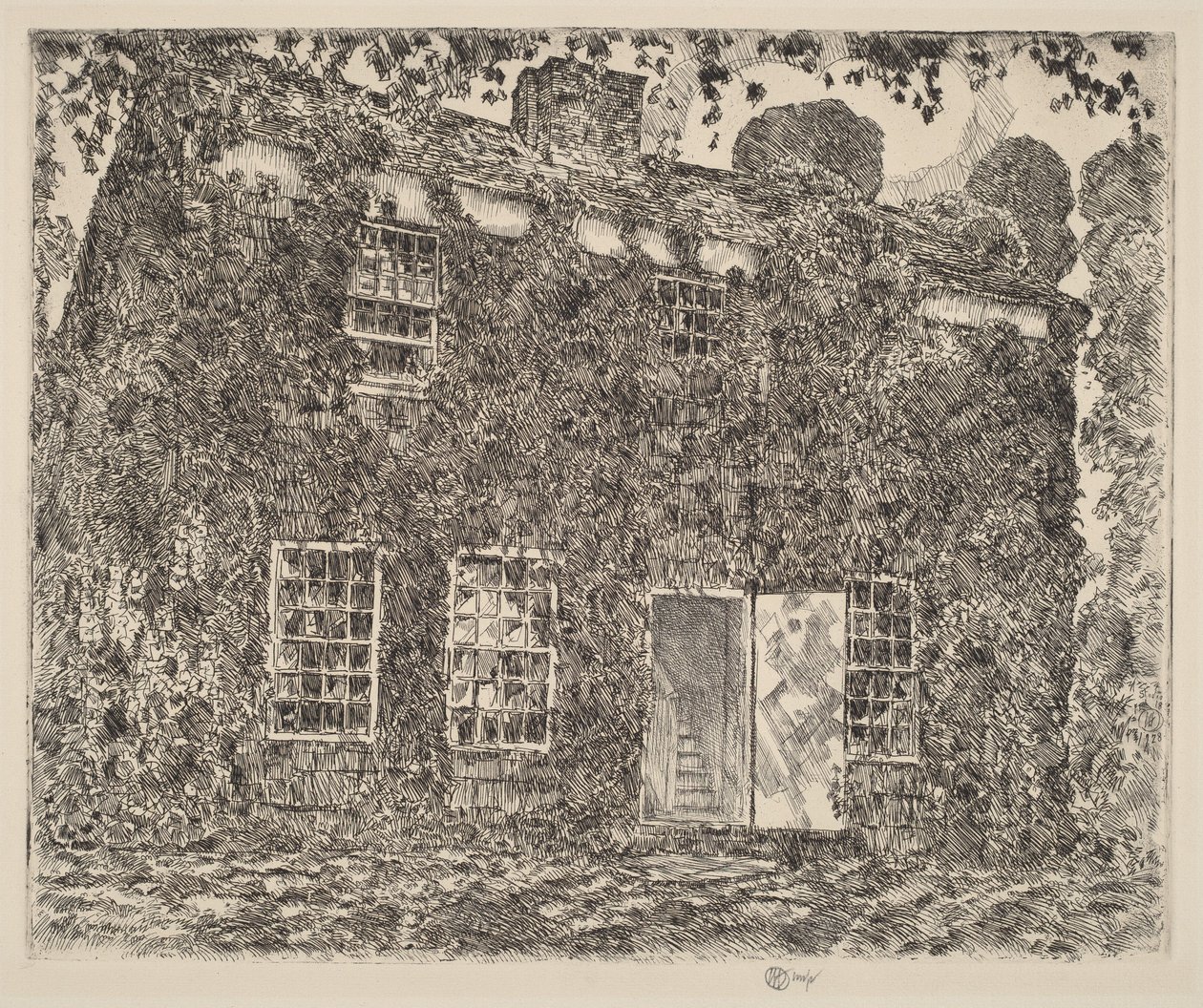 Home Sweet Home Cottage, nr 3, Easthampton av Childe Hassam