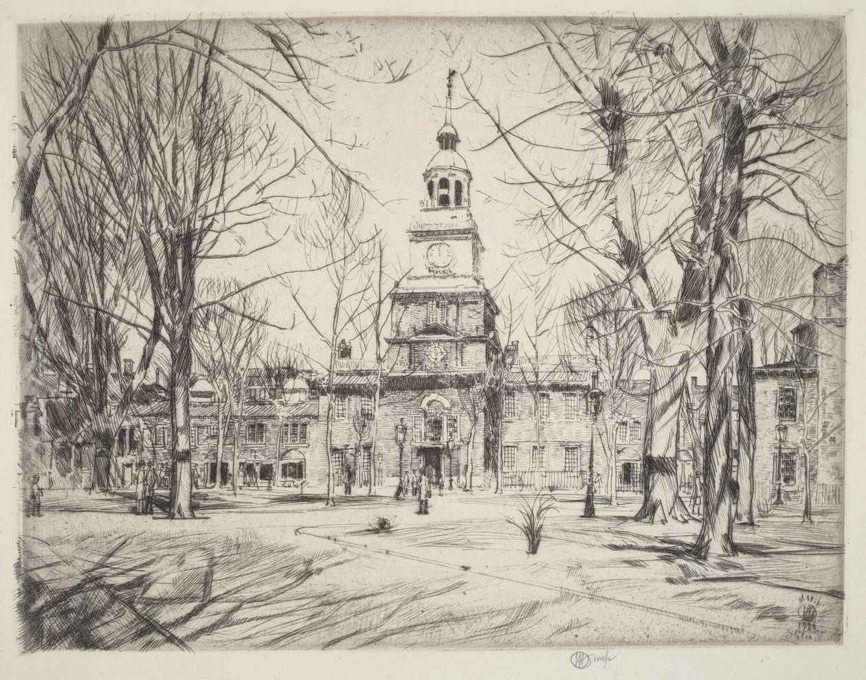 Independence Hall av Childe Hassam