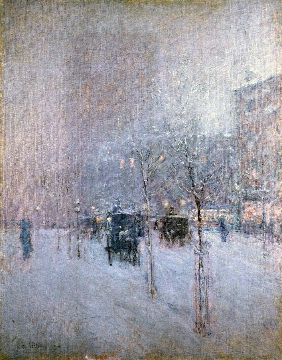 Sen eftermiddag, New York, vinter, 1900 av Childe Hassam