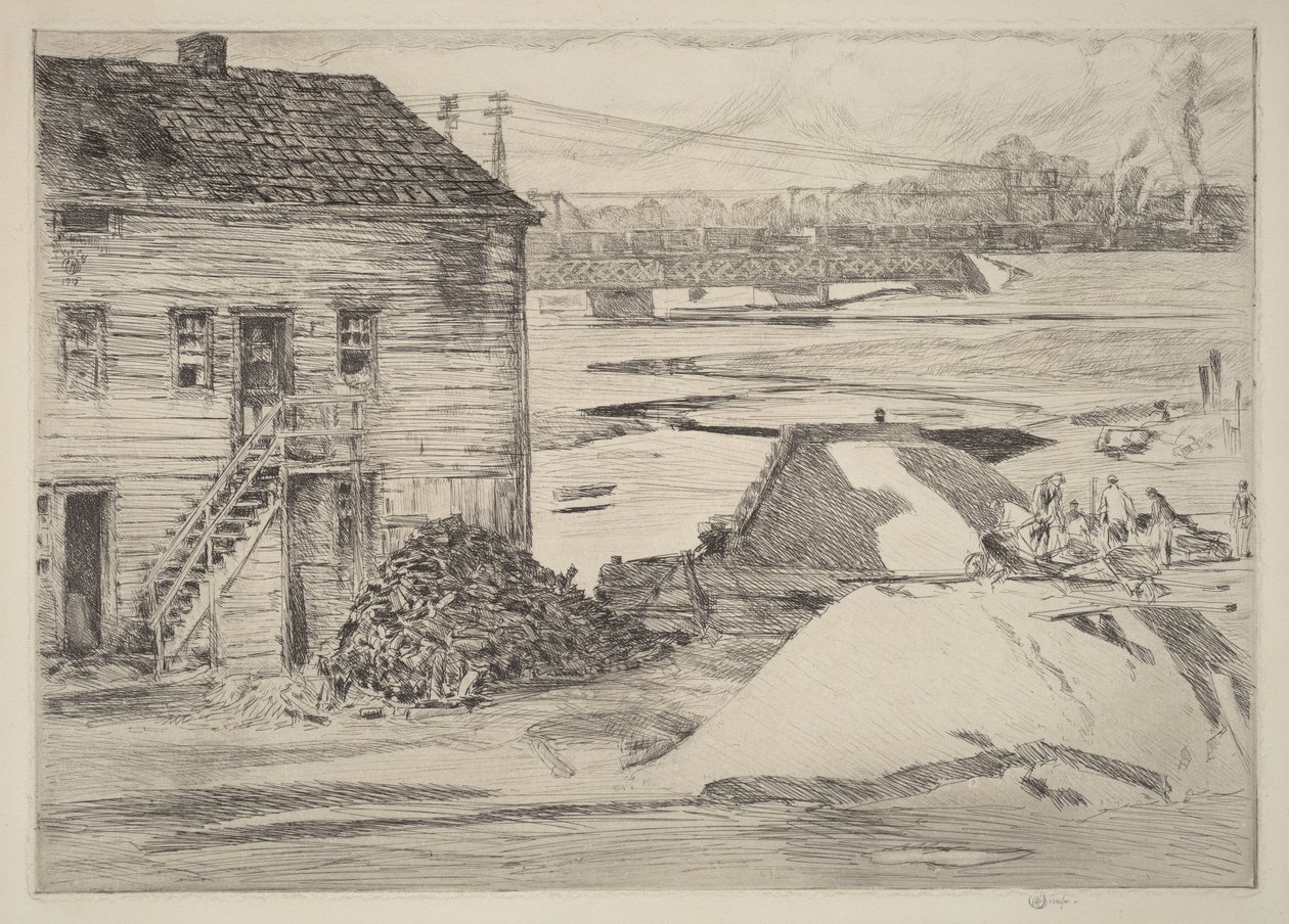 Lågvatten, Cos Cob-bron av Childe Hassam