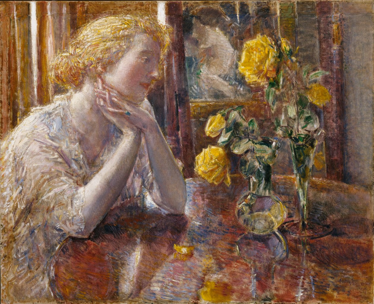 Maréchal Niel Roses av Childe Hassam