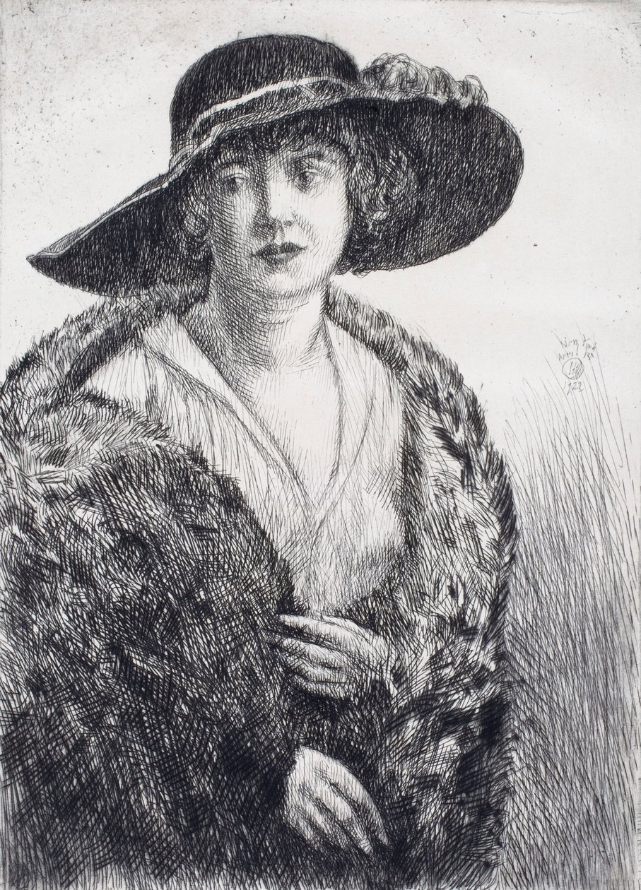 Fröken Erminie Gagnon av Childe Hassam
