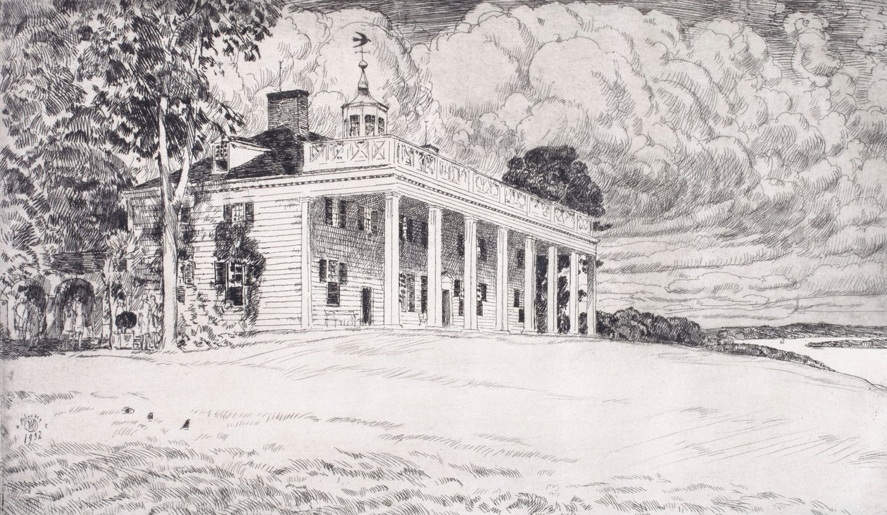 Mount Vernon av Childe Hassam