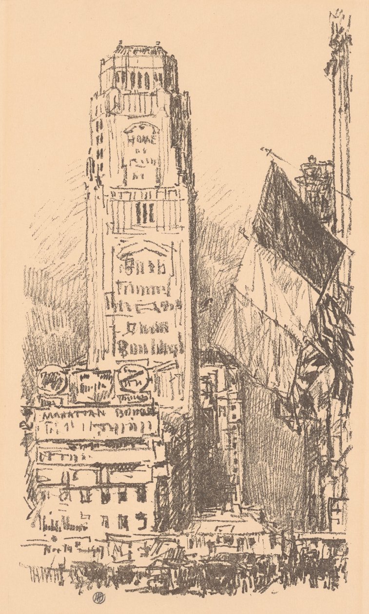 New York bukett av Childe Hassam