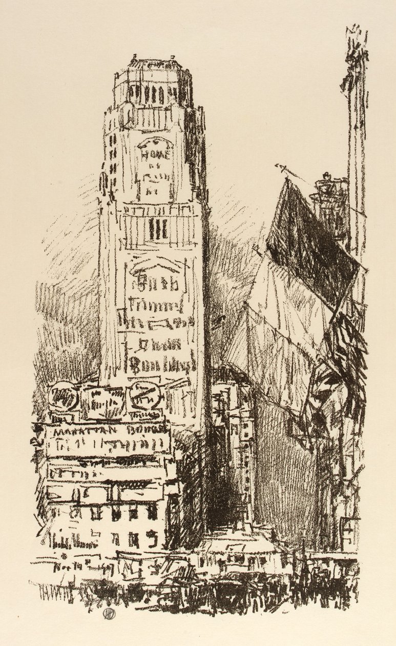 New York bukett av Childe Hassam