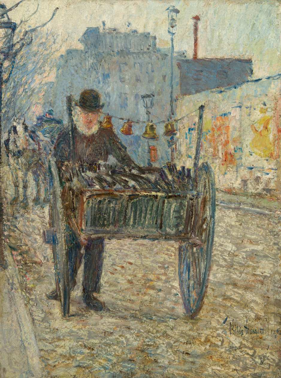 Gammal flaskinsamlare av Childe Hassam