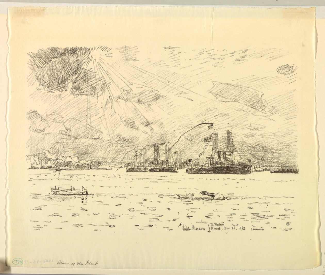 Flottans återkomst av Childe Hassam