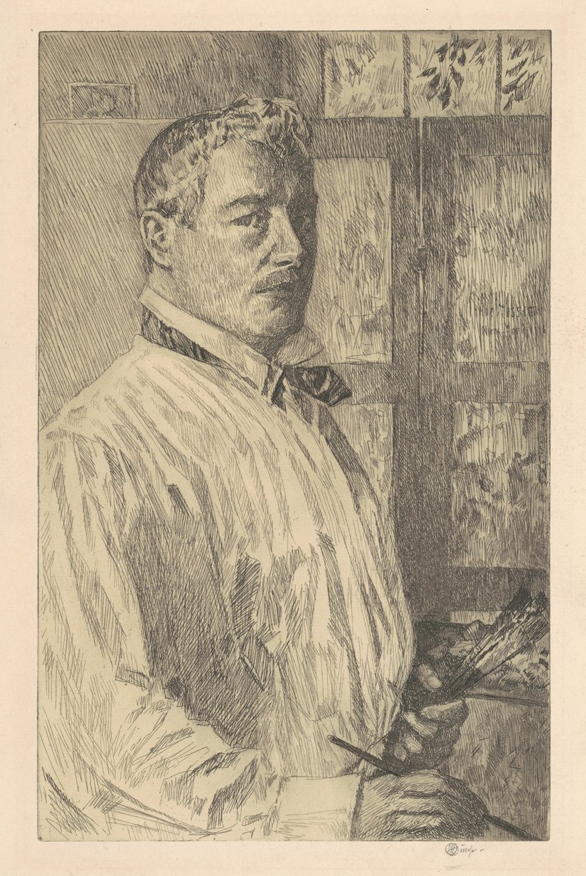 Självporträtt av Childe Hassam