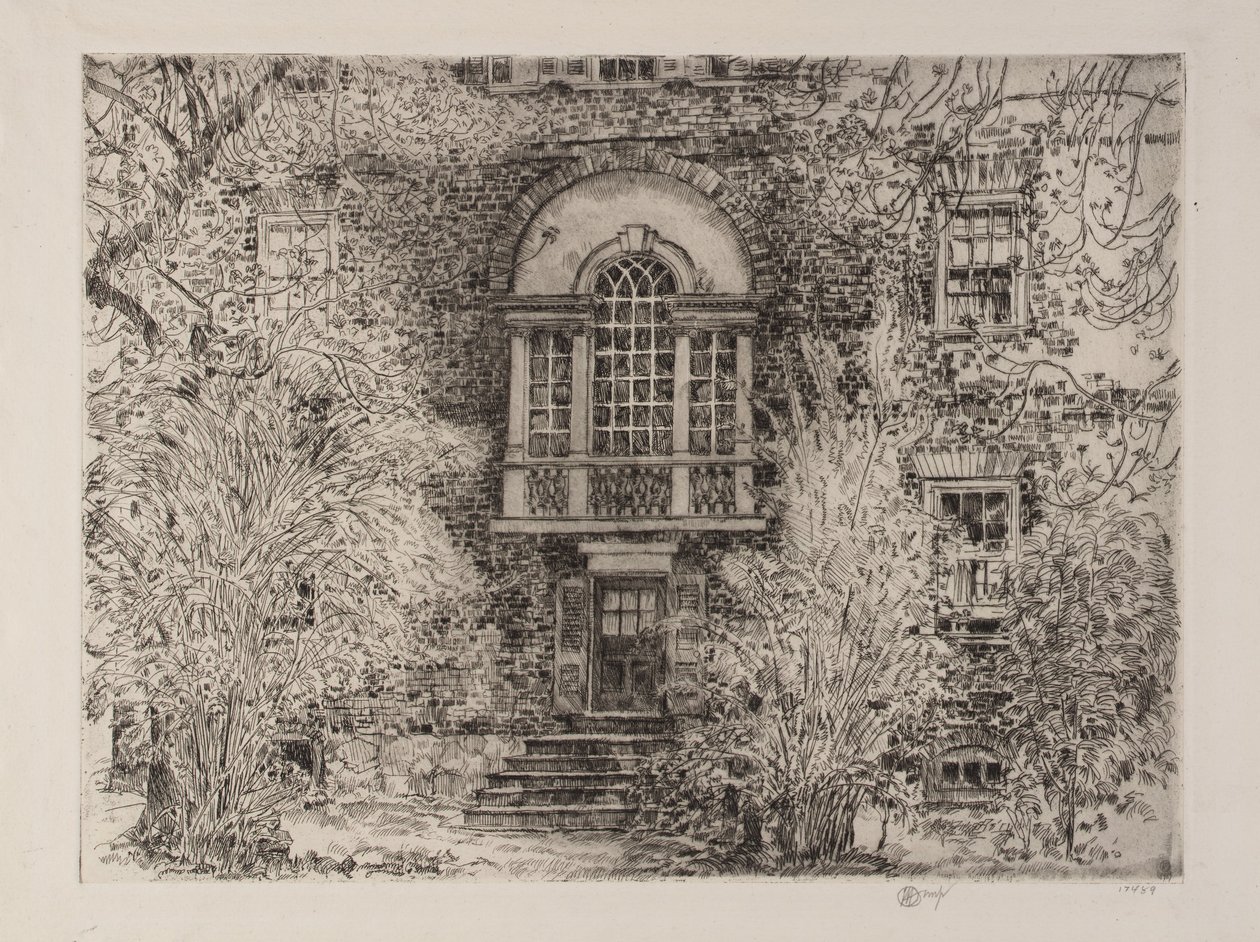 Vår i Annapolis (Chase House Garden) av Childe Hassam