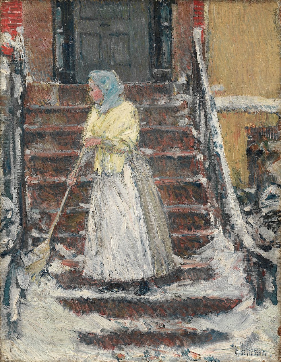 Svepande snö, 1890-talet. av Childe Hassam