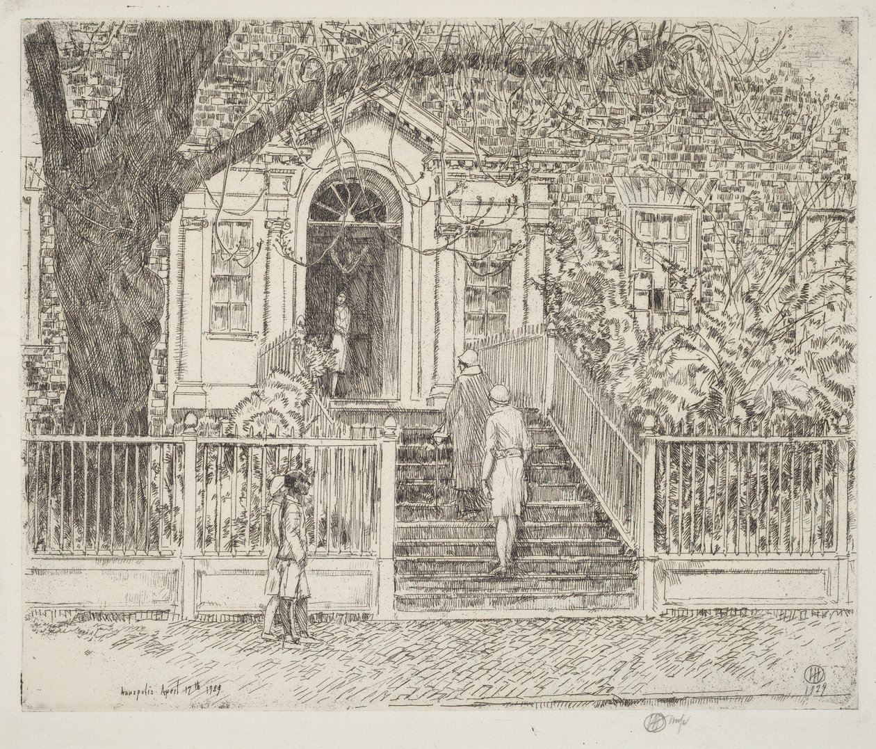 Chase House av Childe Hassam