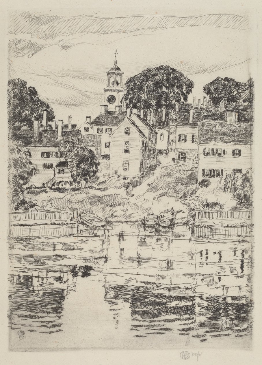 Kyrktornet, Portsmouth av Childe Hassam