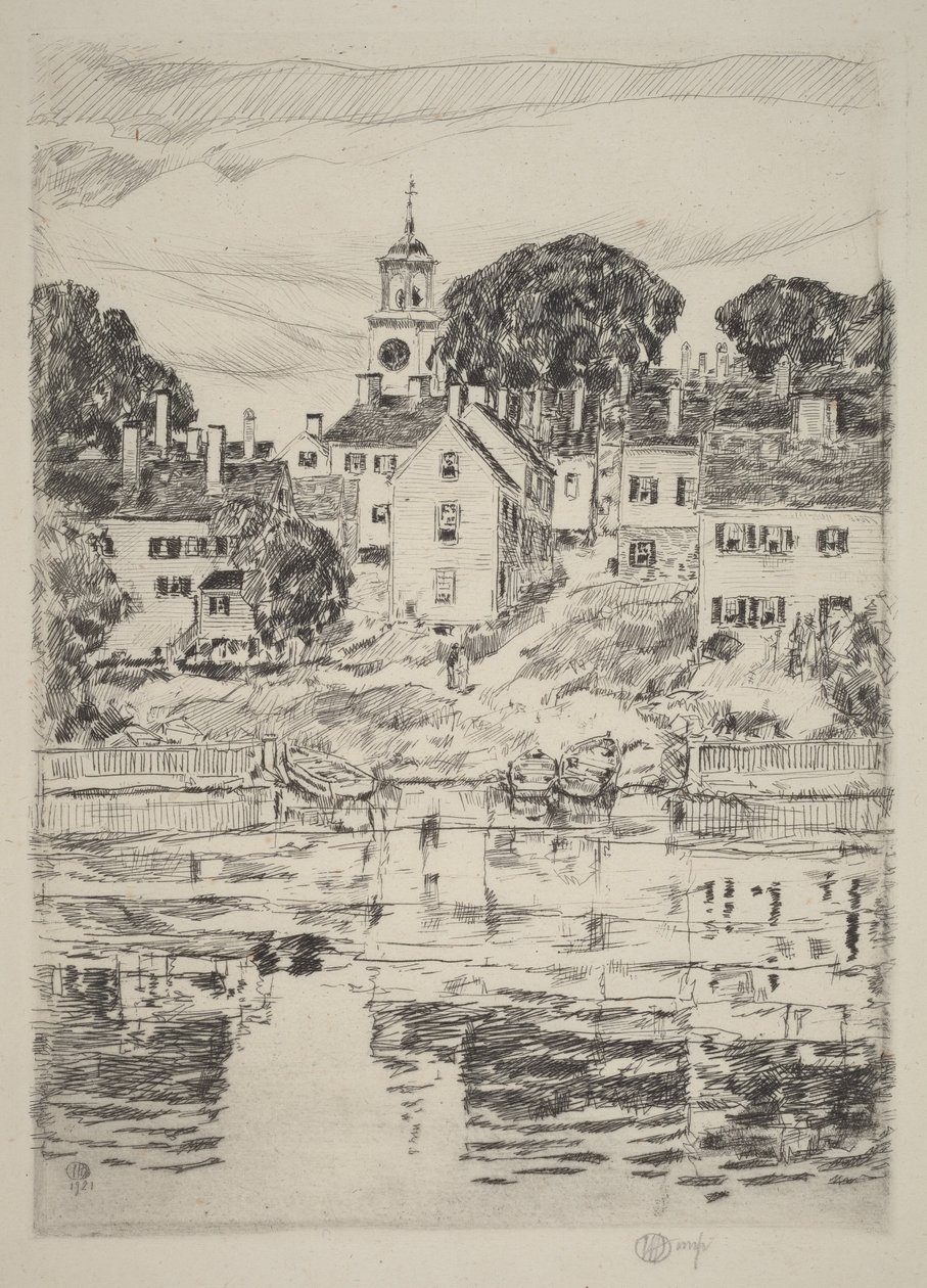 Kyrktornet, Portsmouth av Childe Hassam