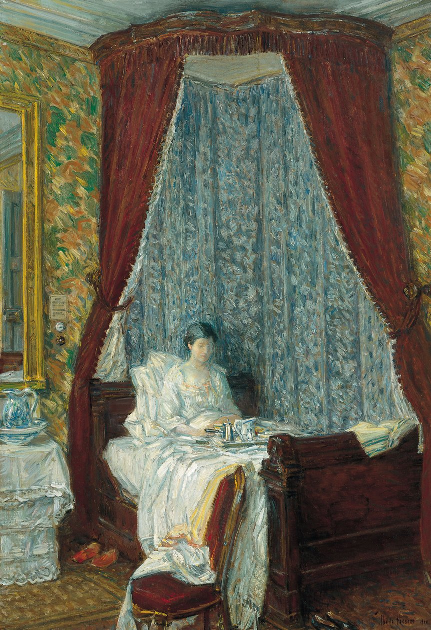 Den franska frukosten, 1910 av Childe Hassam