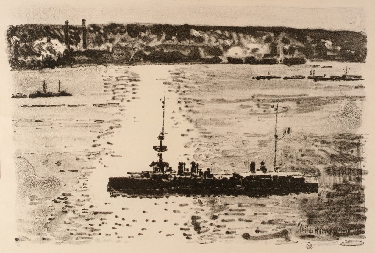 Den franska kryssaren av Childe Hassam