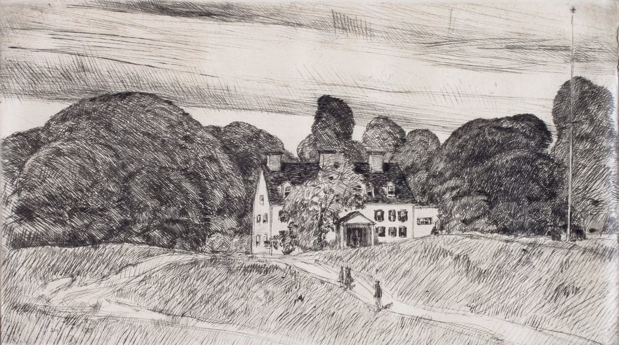 Lion Gardiner-herrgården av Childe Hassam