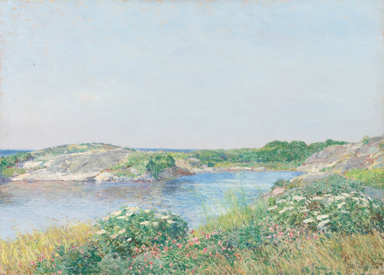 Den lilla dammen, Appledore av Childe Hassam
