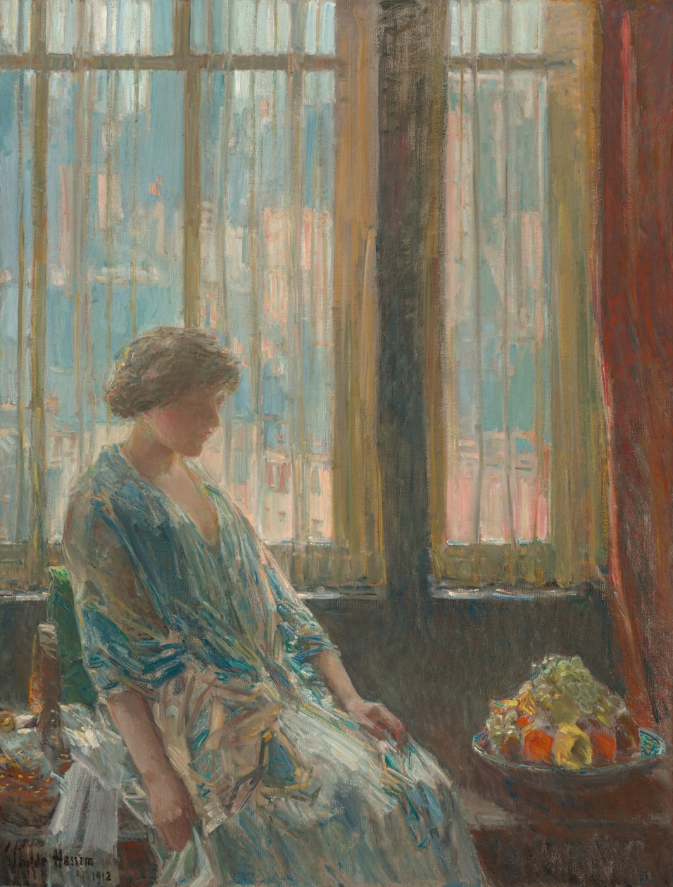 New York-fönstret av Childe Hassam