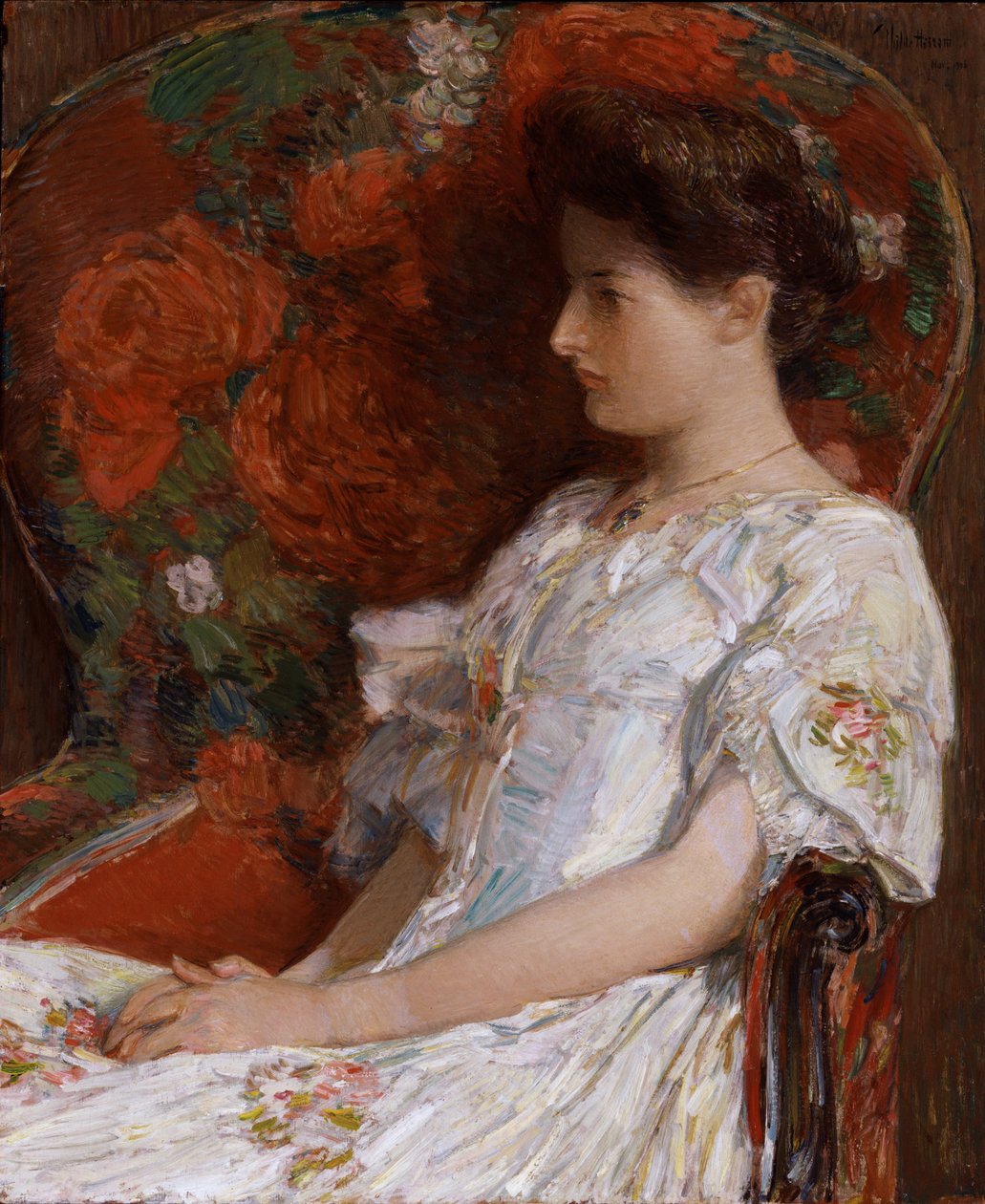 Den viktorianska stolen, 1906 av Childe Hassam