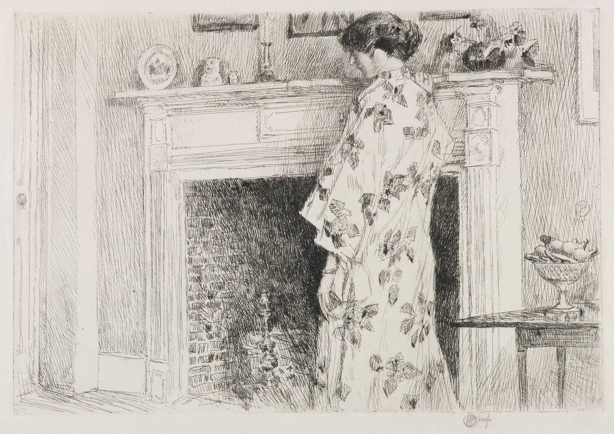 Den vita kimonon av Childe Hassam